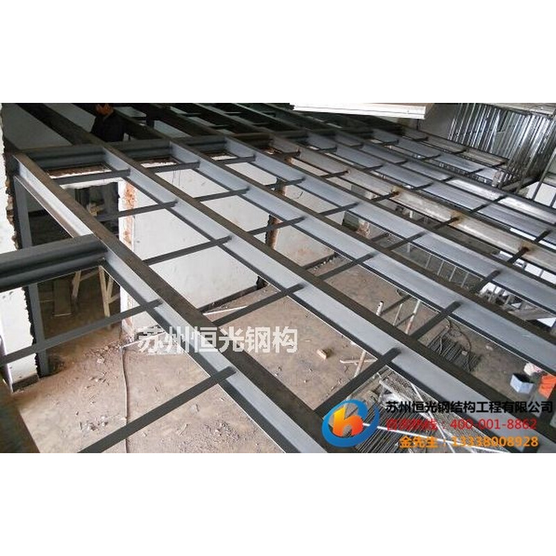 苏州钢结构楼梯焊接搭建钢结构阁楼加二层室外钢楼梯
