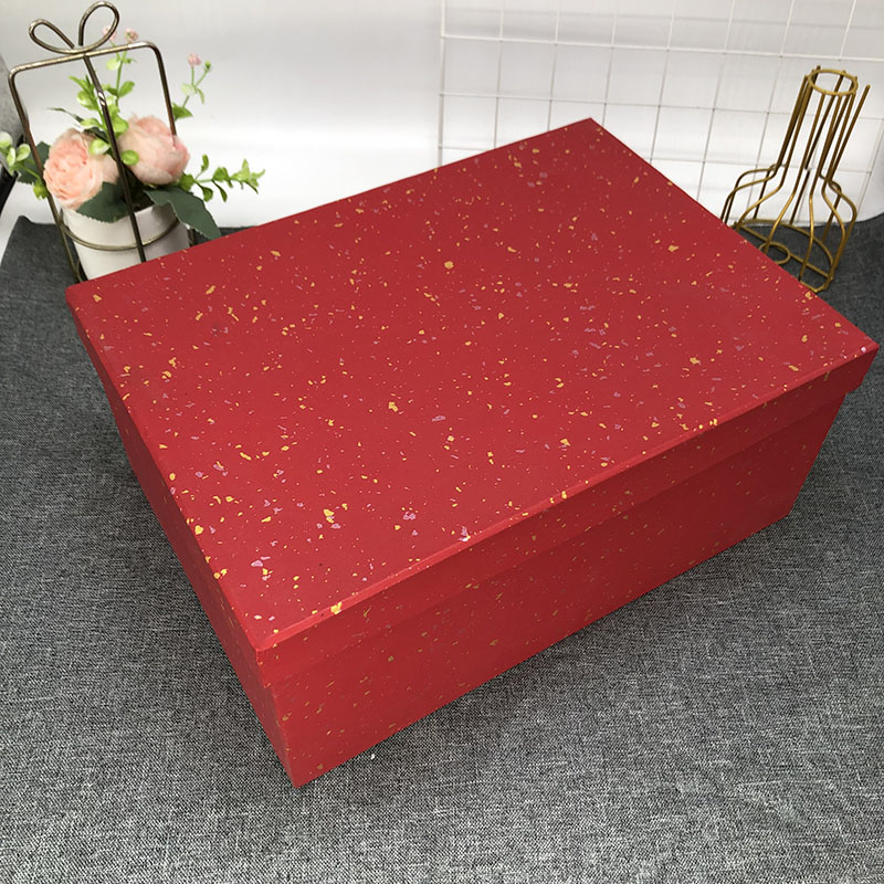 红色高档商务礼品盒大号长方形礼物包装盒礼盒定做天地盖定制logo