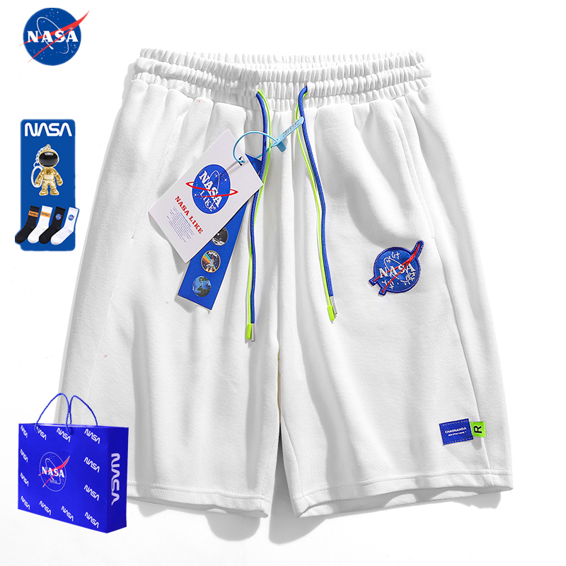 NASA联名旗舰店宽松百搭短裤潮牌男女情侣五分裤运动裤篮球休闲裤