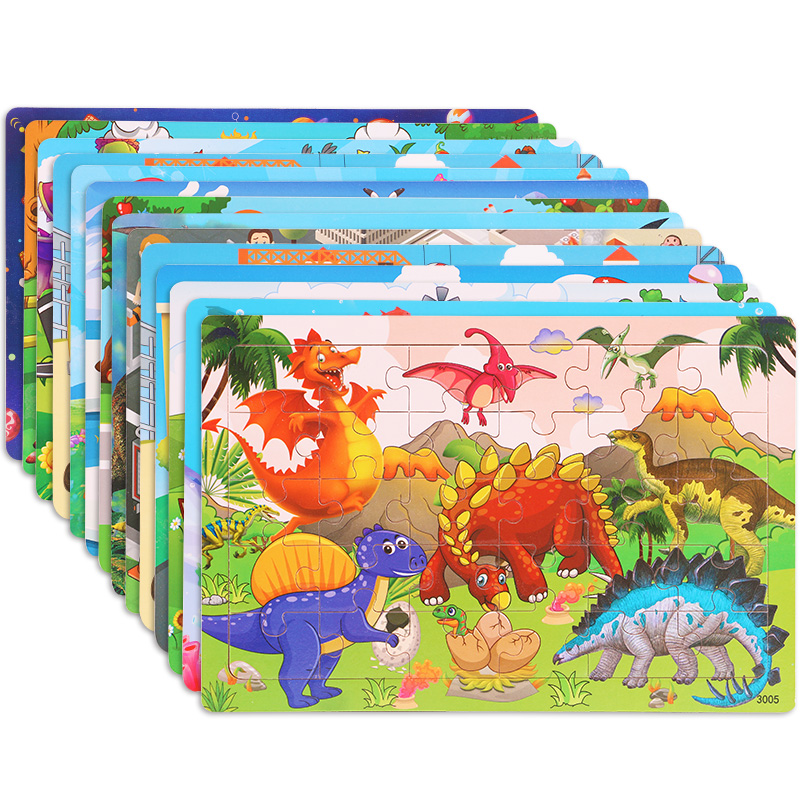 30片拼图儿童益智力宝宝2-3到4-5-6-7岁三岁以上木质拼板早教玩具