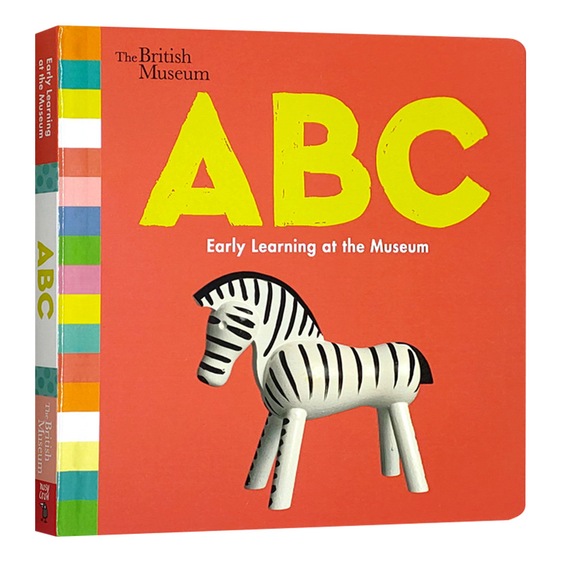 大英博物馆早教绘本系列 字母 ABC Early Learning at the Museum 英文原版儿童英语启蒙益智纸板书 进口亲子共读书籍