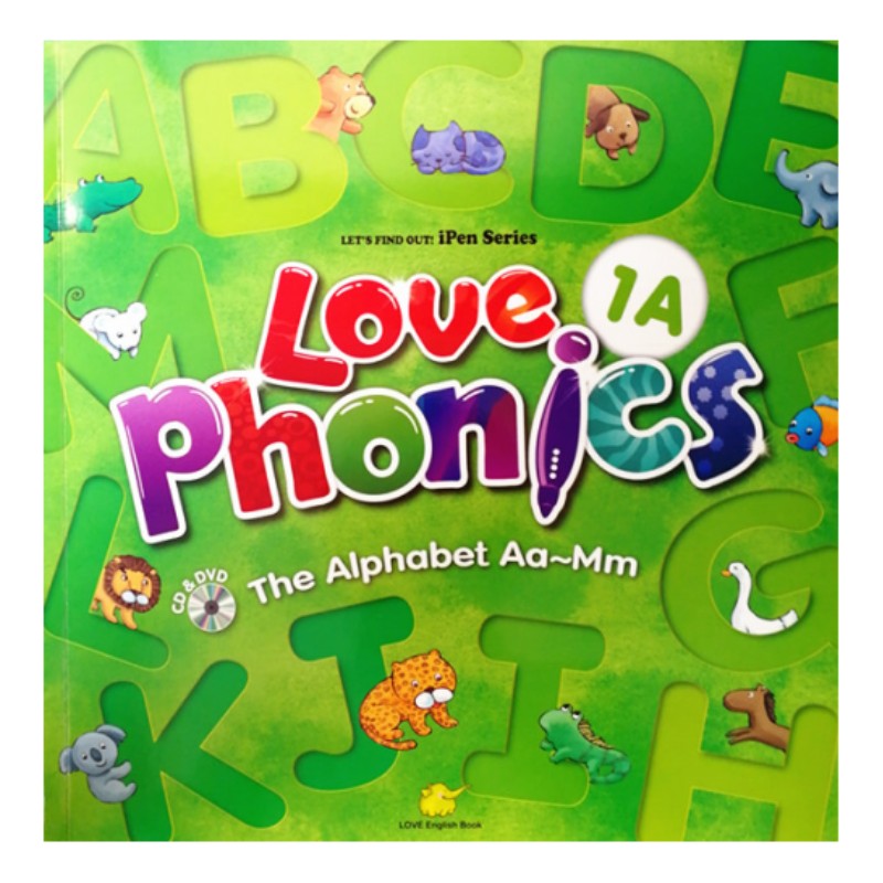love phonics1ab2ab3ab4ab级幼儿字母英语入门拼读教材送动画音频