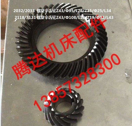 。上海 天津 青海机床厂Y236刨齿机配件262032//2033螺旋齿轮Z43Z