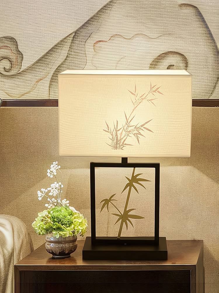 装饰台灯卧室床头灯创意温馨书房书桌立式灯具中国风复古新中式灯