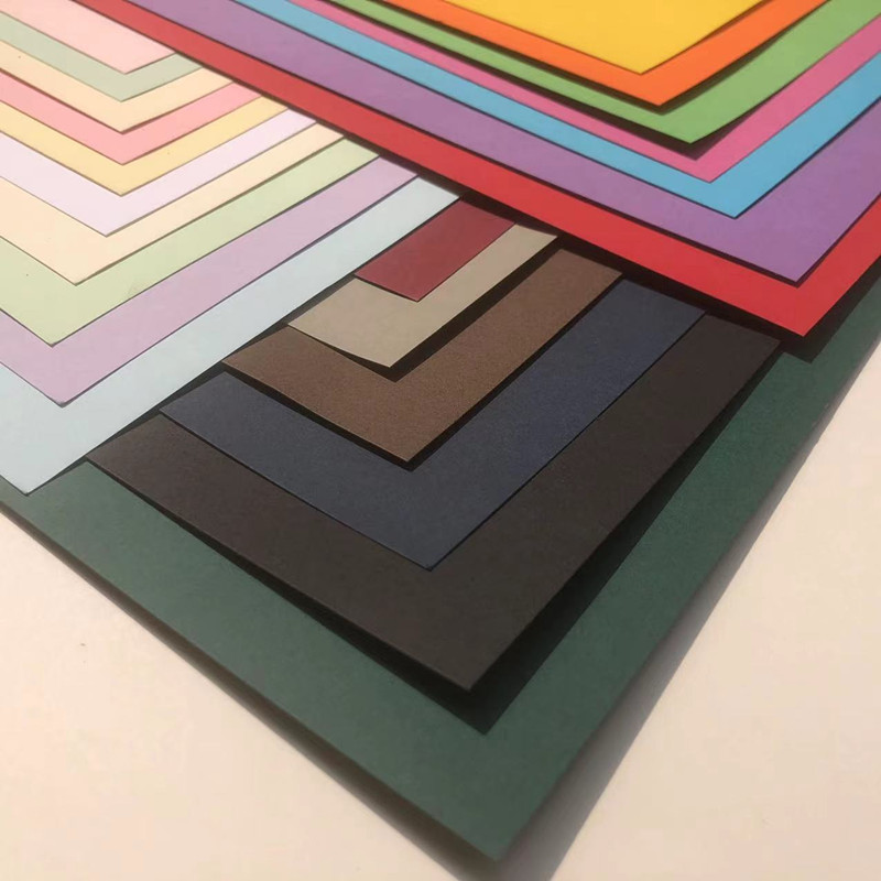 250克厚硬卡纸马卡龙色糖果色彩色立体模型手工制作贺卡片绘画纸