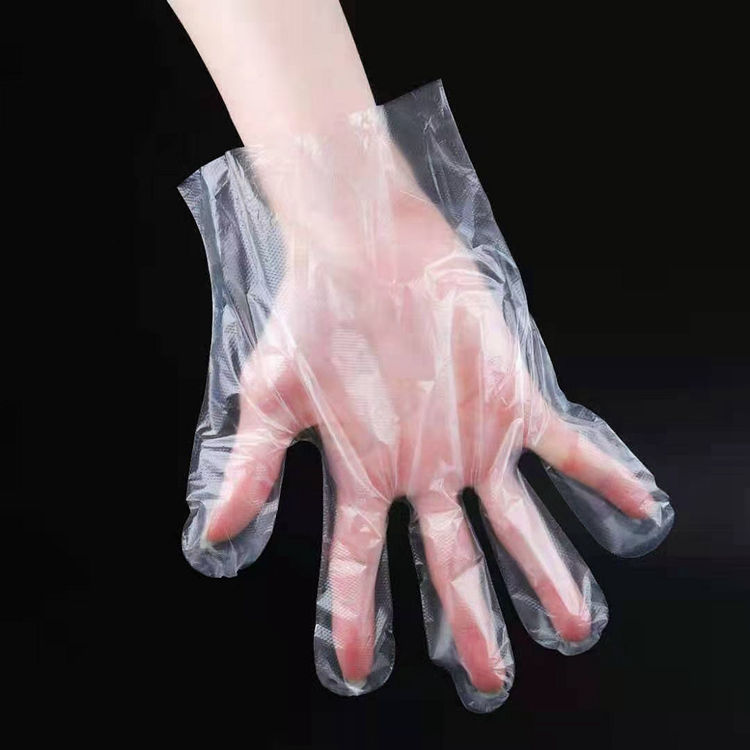海诗璐一次性塑料手套加厚耐用透明PE薄膜新料美容美发理发店专用