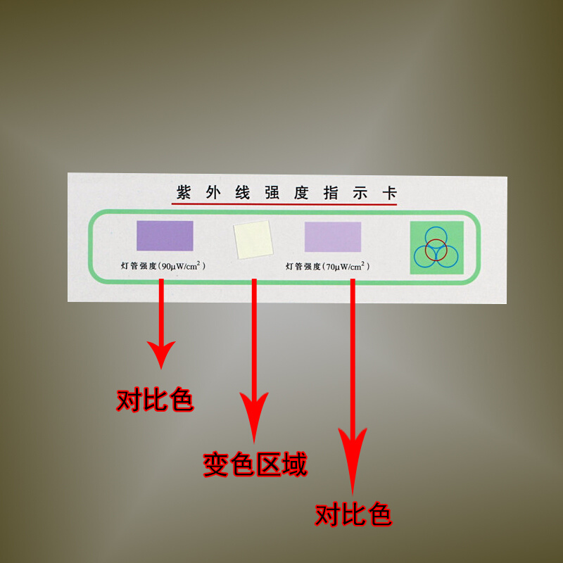 推荐。北京四环牌紫外线强度指示卡 紫外线测试卡 新批号 正品包