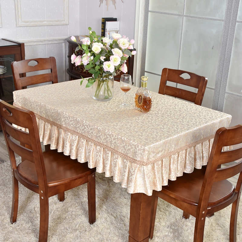会议室桌布大尺寸耐脏台布长方形布艺桌布套罩半包茶几桌布套客厅