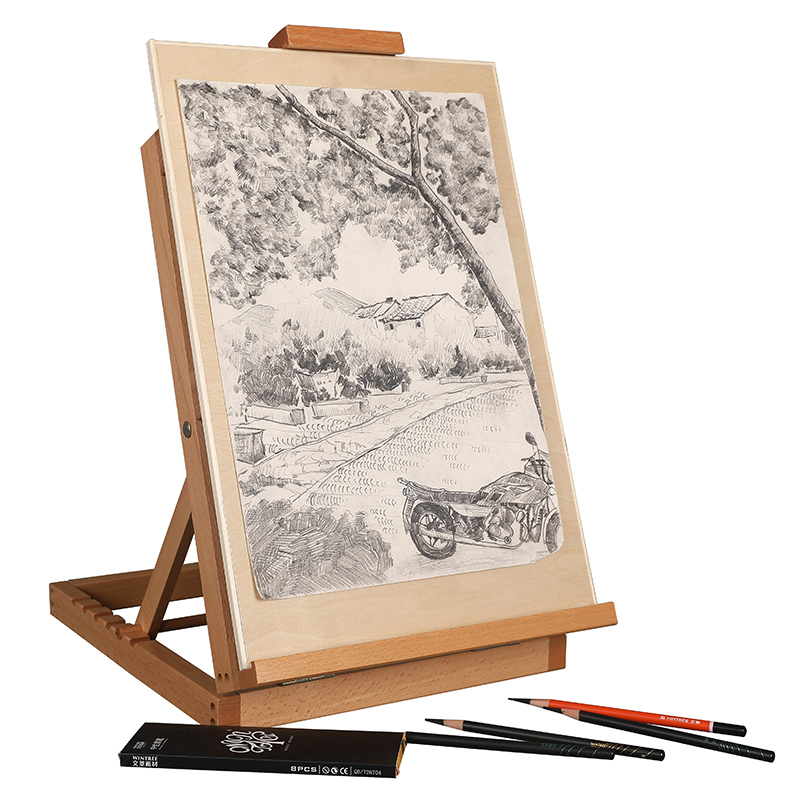 画架桌面台式美术生专用素描写生用品油画素描可折叠速写儿童画画