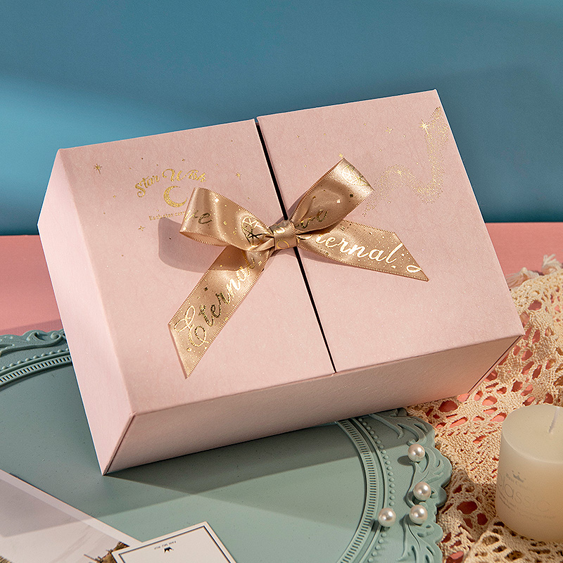 礼盒空盒子礼物盒生日盒子粉色包装盒高级感礼品盒口红小号送女生