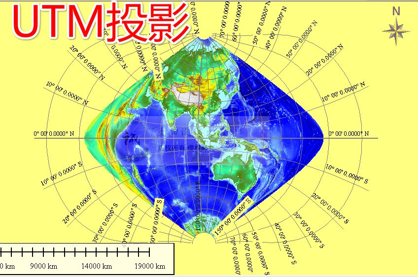 坐标转换地理经纬度转高斯墨卡托UTM投影国家2000北京西安80WGS84