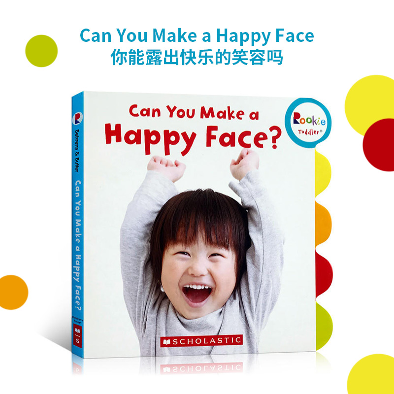 【现货】英文原版 Can You Make a Happy Face你能露出快乐的笑容吗 情绪管理绘本儿童启蒙早教亲子共读图画书儿童书籍