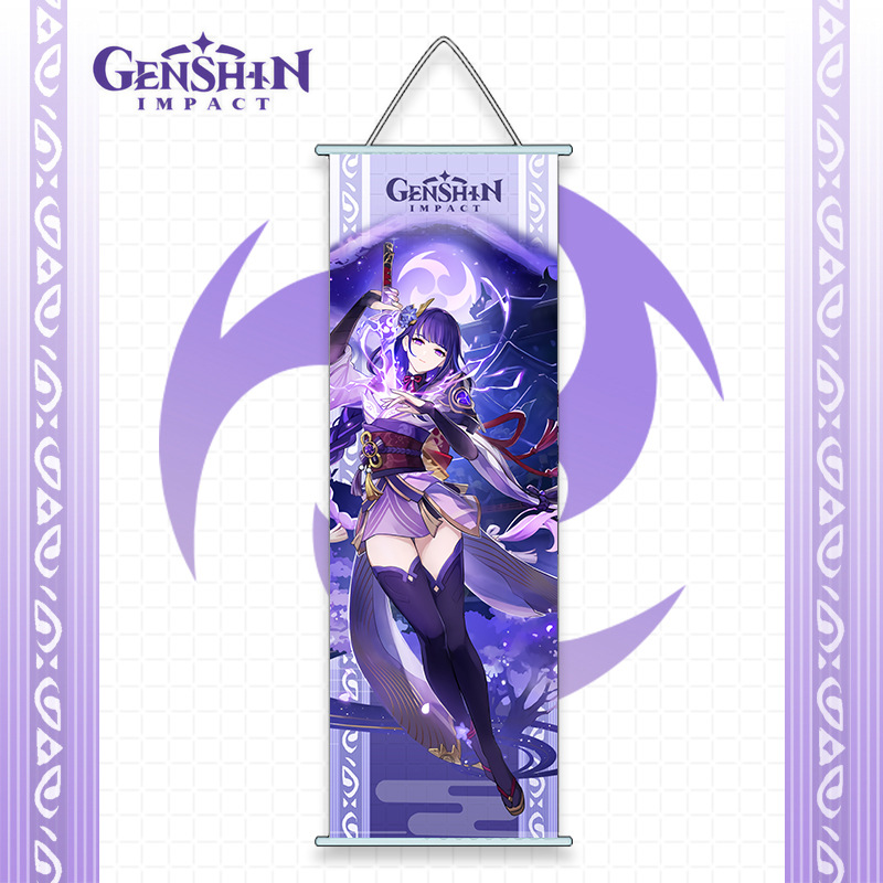 Genshin Impact Anime Cosplay Wall Hanger Kazuha Baal Ayaka A