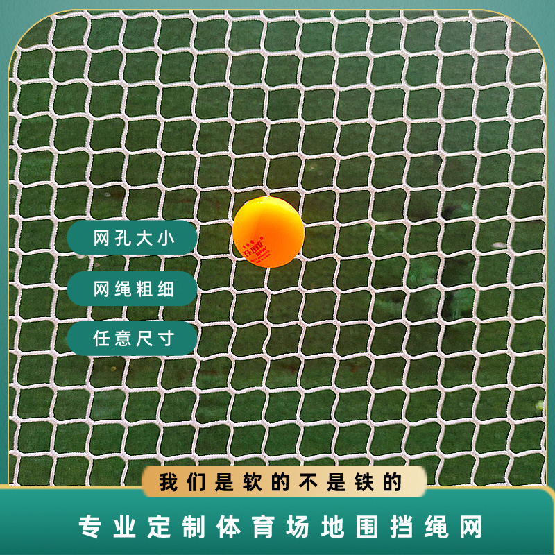 乒乓球场地围网彩色隔离球网户外防晒体育围栏绿色球场安全防护网