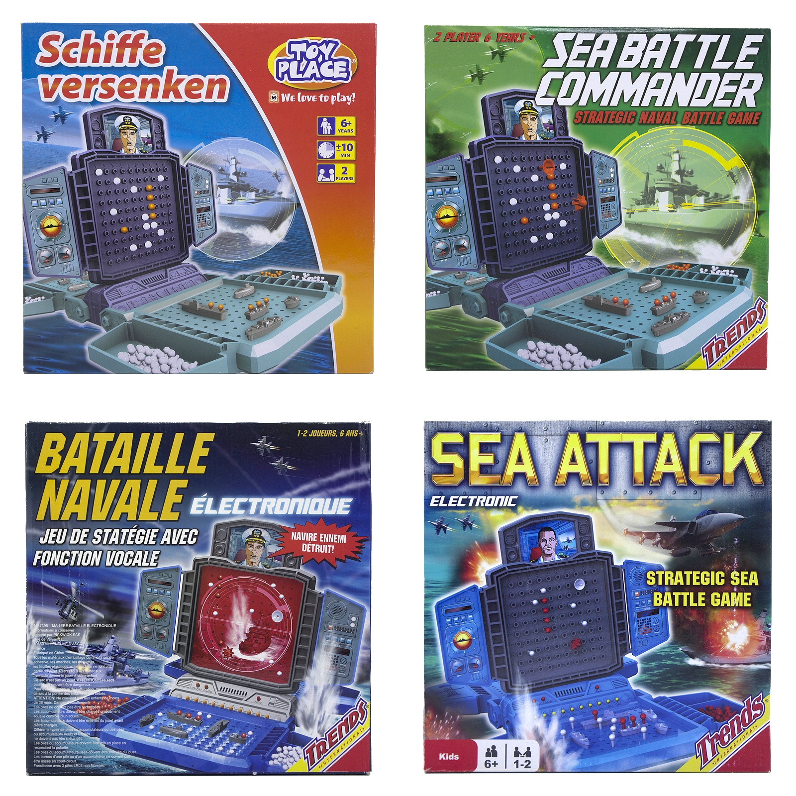 Sea Attack欧美进口桌面游戏海战棋海上战舰游戏策略对战儿童玩具