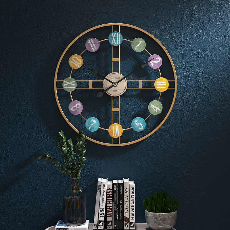 创意时钟北欧现代家用时尚静音挂钟大气客厅简约个性潮流艺术钟表