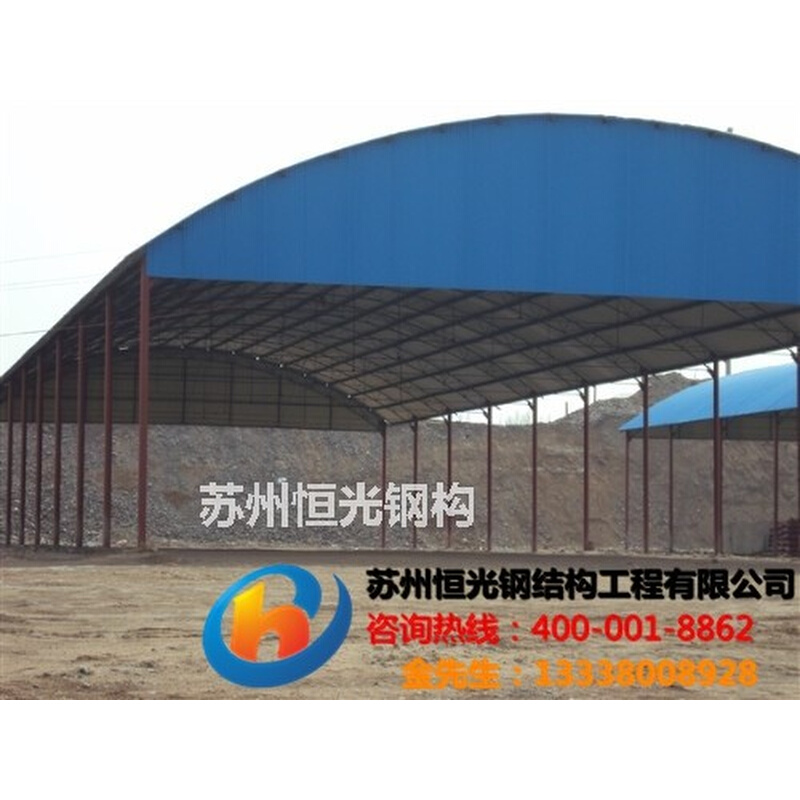 苏州钢结构活动房汽车车棚钢结构厂房天沟