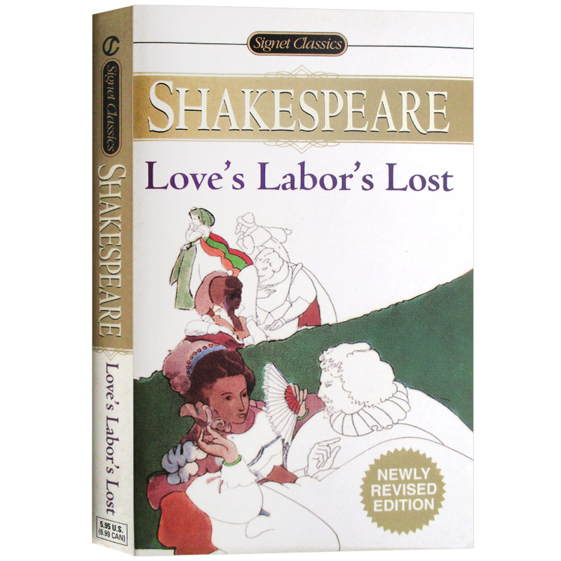 爱的徒劳 Love’s Labor’s Lost 英文原版书 世界文学名著 经典喜剧 莎士比亚经典戏剧集 英语剧本 进口英语书籍 Shakespeare