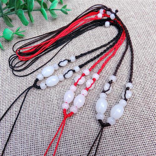Optional hand-woven fine jade wire black necklace rope