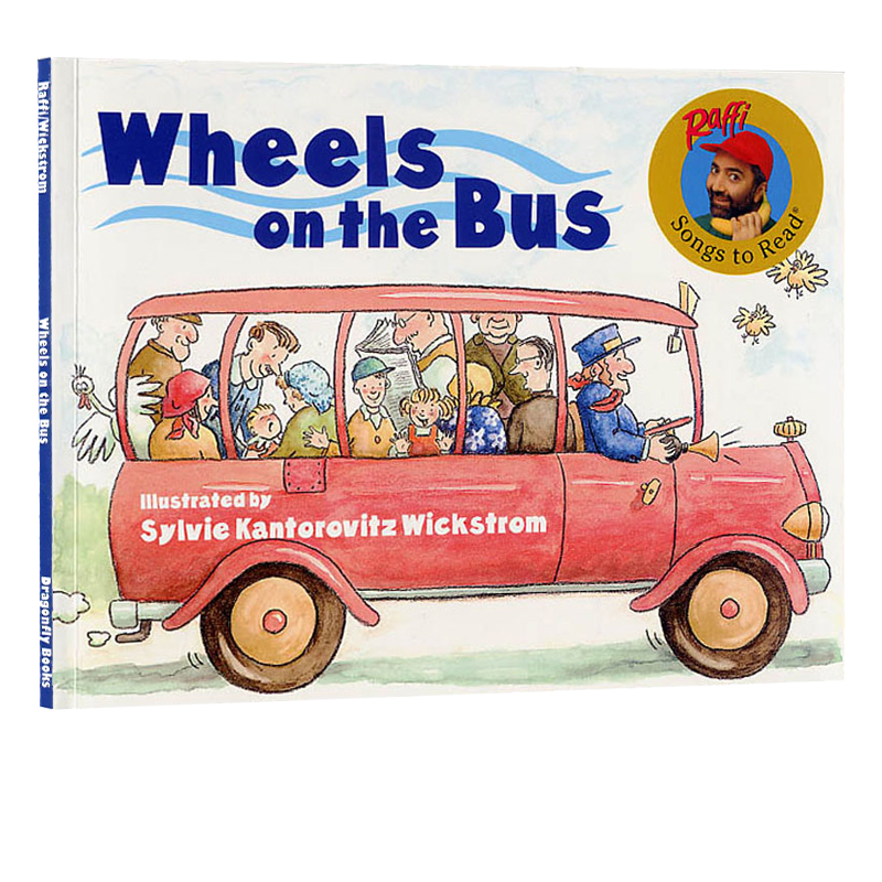 英文原版绘本 Wheels on the Bus 巴士/公车上的轮子 Raffi 经典儿歌童谣 廖彩杏英语启蒙书单幼儿早教 3-6岁