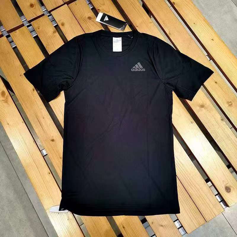 Adidas阿迪达斯速干短袖男正品跑步训练运动透气T恤 HC0409