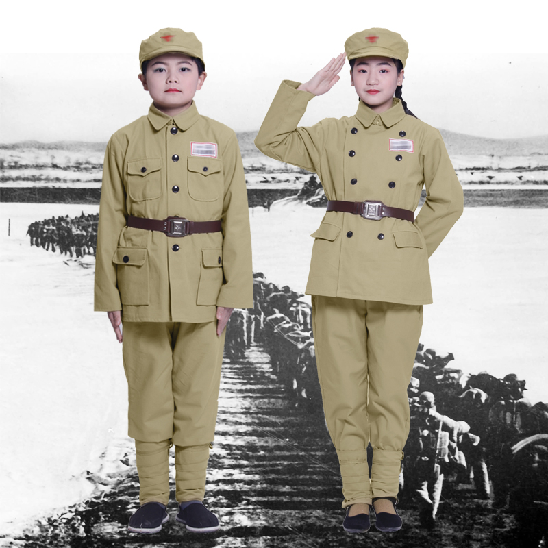 志愿军演出服儿童男女解放军衣服49式50式长津湖抗美援朝时期服装