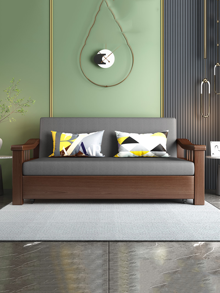 小户型折叠沙发床两用客厅多功能简约单双人1.2-2米科技布沙发床