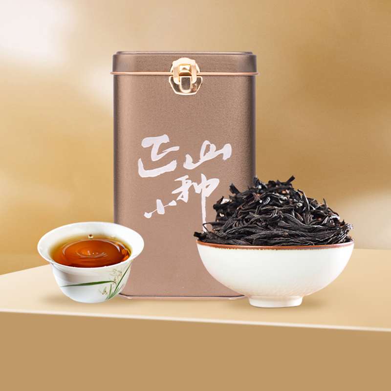 春伦福建原产特级武夷红茶正山小种红茶浓香型散装茶叶罐装125g