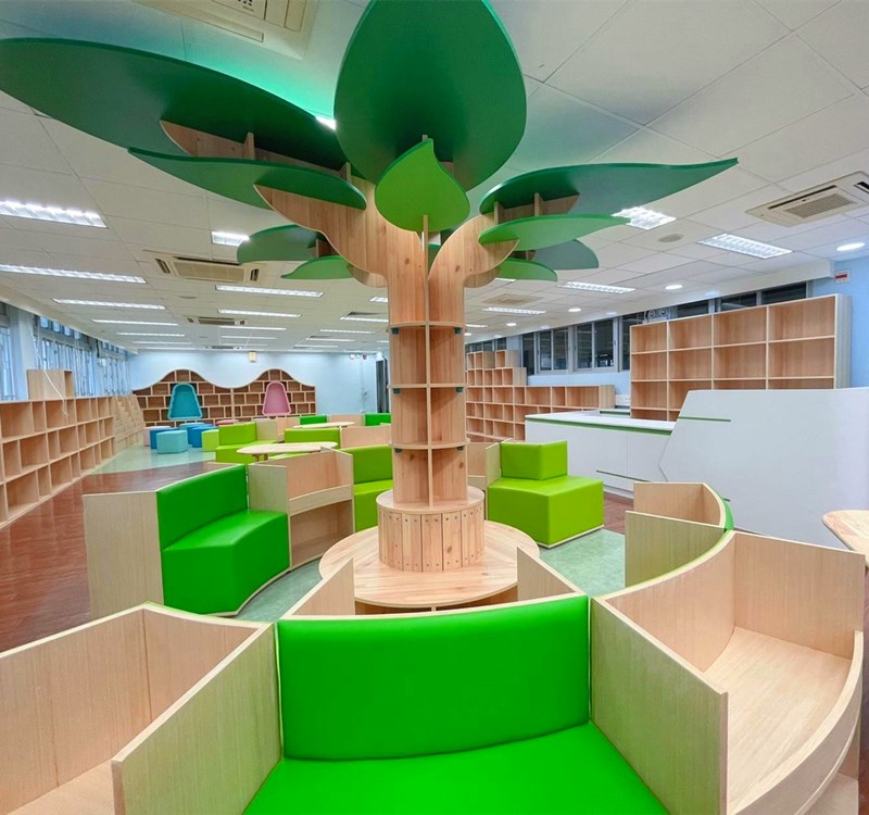 创意大树摆件书店图书馆阅读室书展示架幼儿园大厅阅读区大树坐凳