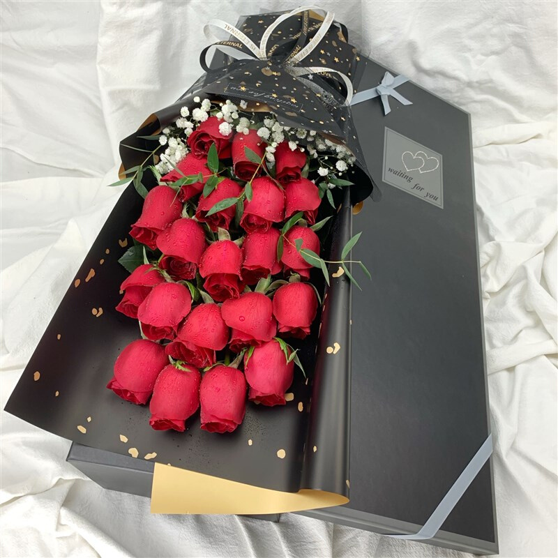 同城配送鲜花花束礼盒红玫瑰向日葵闺蜜生日送情人节西安临潼浙江
