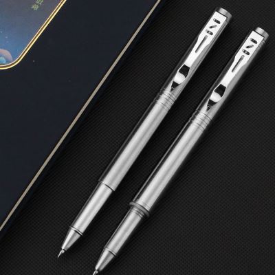 厂家再唐Z2纯不锈钢宝珠笔高档商务签字中性笔插拔笔帽金属笔杆重