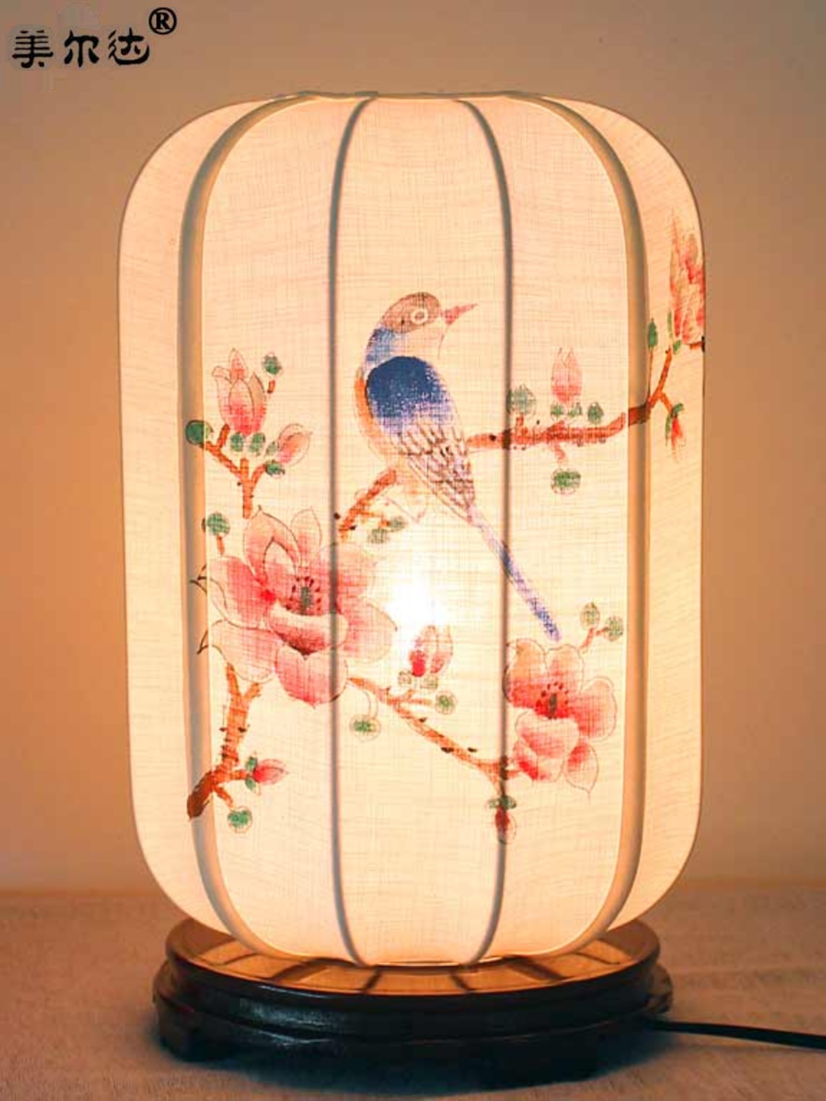 仿古台灯中式古典卧室手绘床头柜灯书房创意客栈民俗中国风台灯