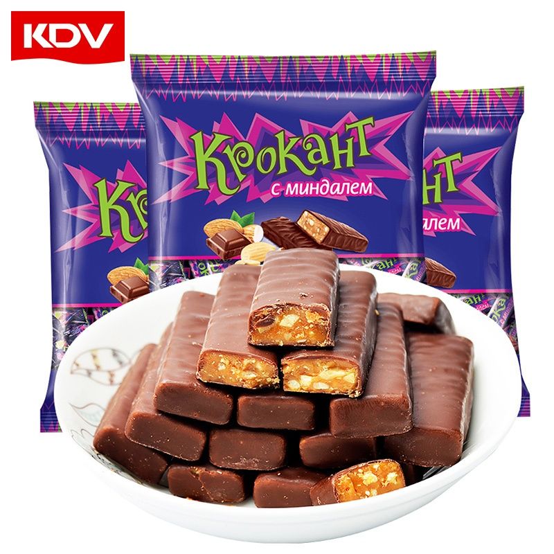 kdv俄罗斯紫皮糖进口零食品巧克力糖果创意网红散装结婚喜糖
