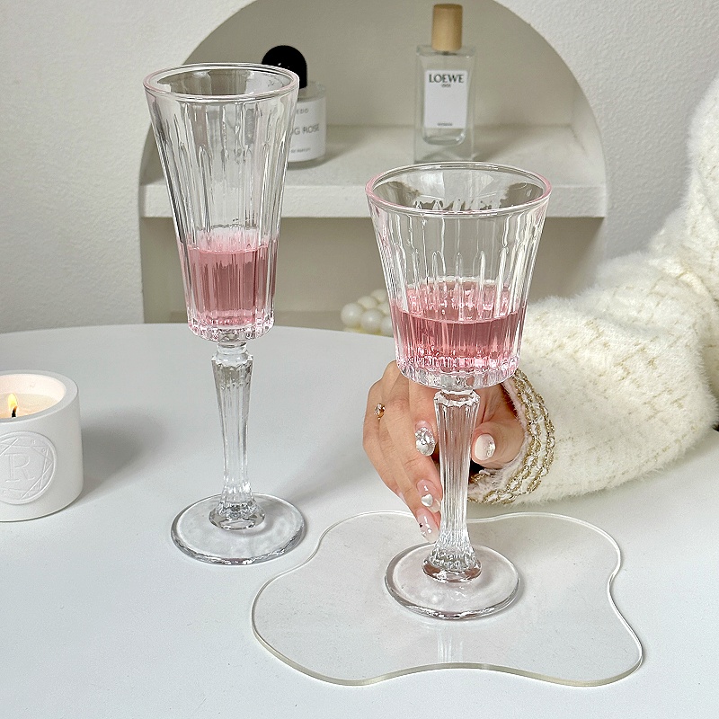 新品欧式浮雕玻璃杯永恒水晶高脚杯葡萄酒杯波尔多红酒杯洋Z酒杯
