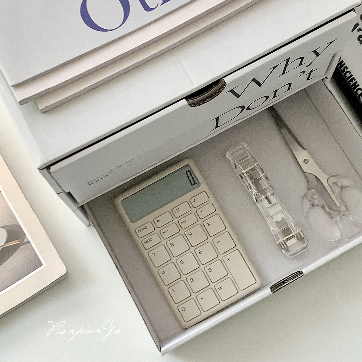 便携颜值位高简约计算器财务12计算机小型莫兰迪色办公室巧克力&