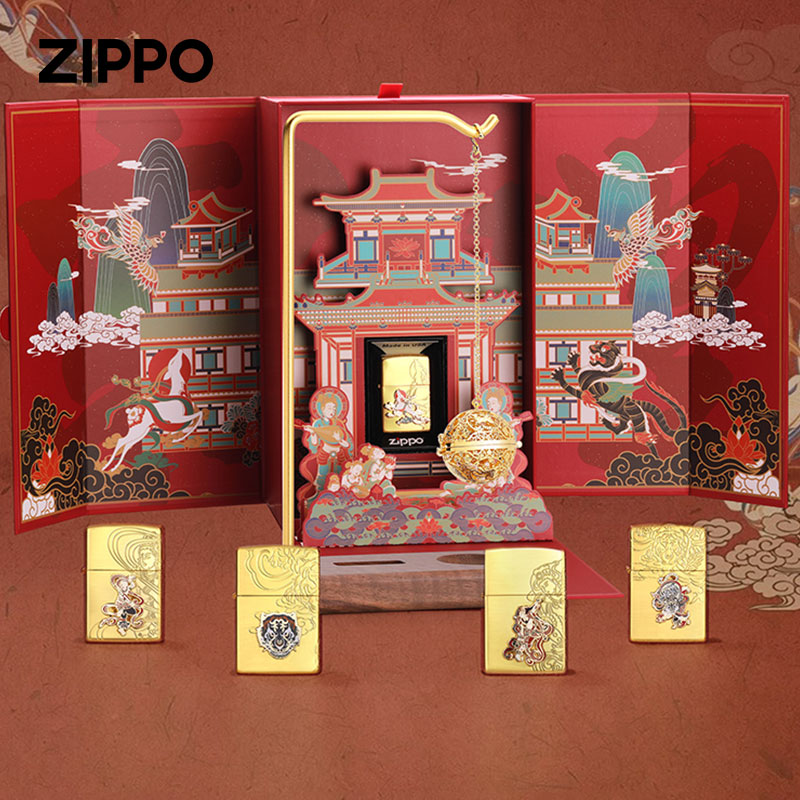 ZIPPO打火机原装之宝敦煌博物馆联名套装送礼国潮创意个性礼品男