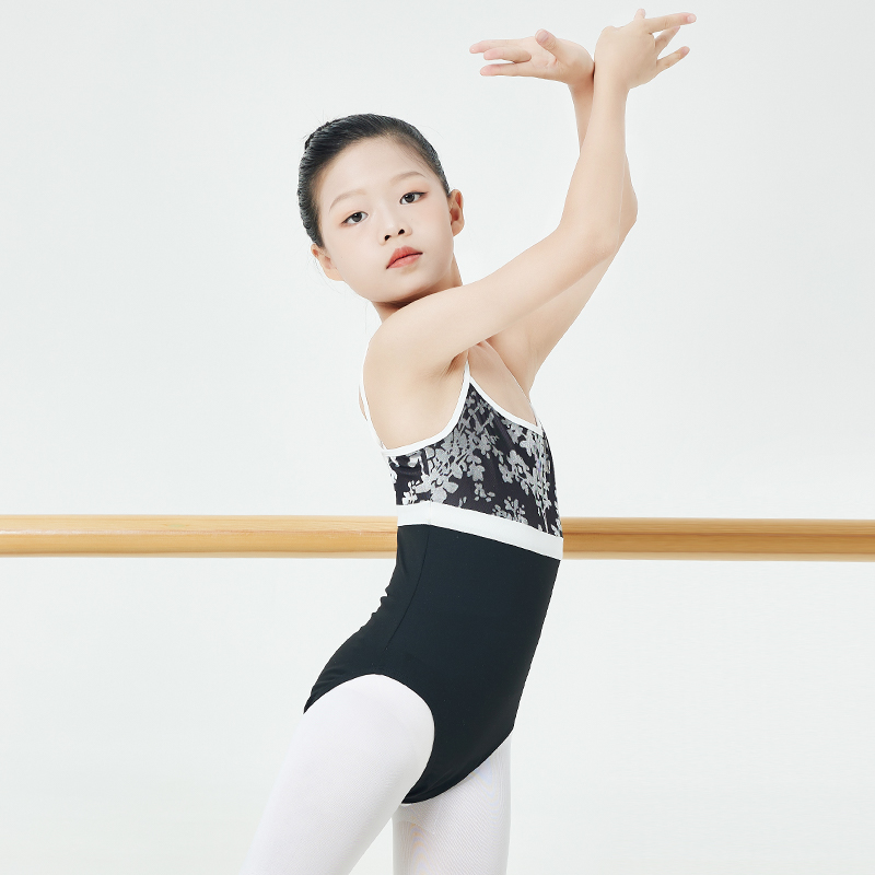 儿童艺术体操服考级舞蹈服女童吊带演出服芭蕾夏天裙子中国风连体