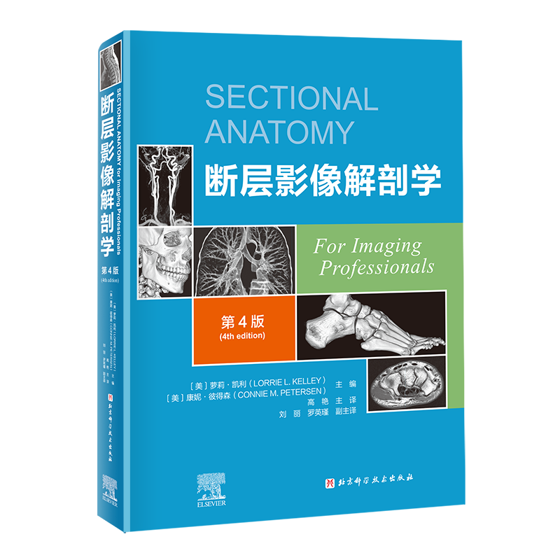 断层影像解剖学 第4版 高艳 主译 脑 脊柱与脊髓 颈部胸部腹部盆部 上肢下肢 新增淋巴系统图像 北京科学技术出版社9787571430399