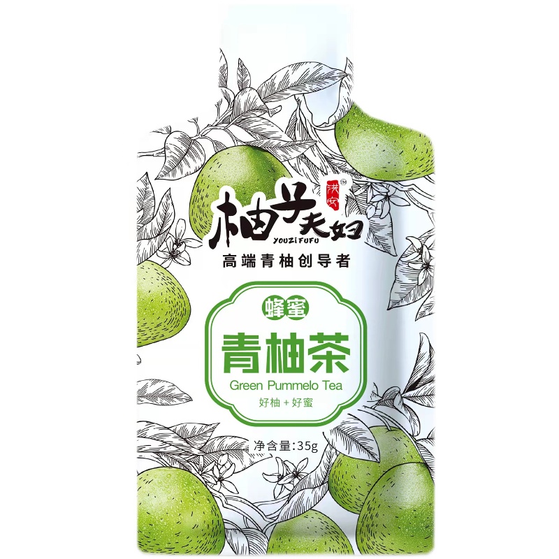 柚子夫妇蜂蜜柚子茶青柚制品纯正天然便携袋装饮品果酱浓缩水果茶