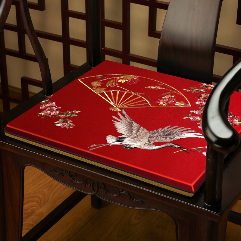 中式椅垫红木椅子坐垫实木家具圈椅太师椅茶椅垫座椅垫中国风垫子