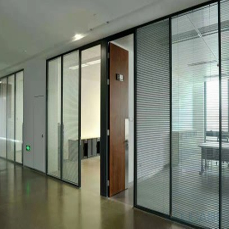 武汉办公室玻璃隔断墙单双玻装修办公室玻璃隔断墙高隔断隔音玻璃