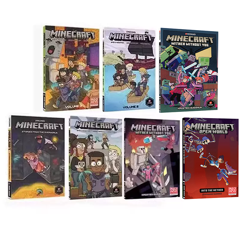 MC我的世界官方漫画 7册 Minecraft Volume 英文原版 青少年课外阅读 儿童冒险漫画故事书