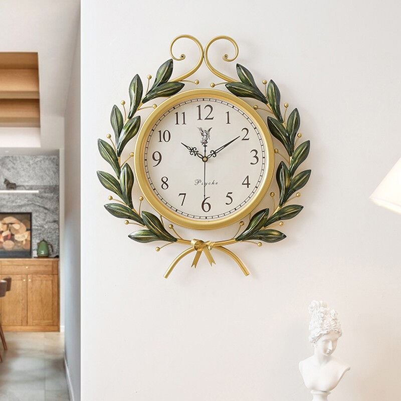 普赛克艺术品美式复古创意时尚钟表时钟挂钟现代简约家用客厅个性