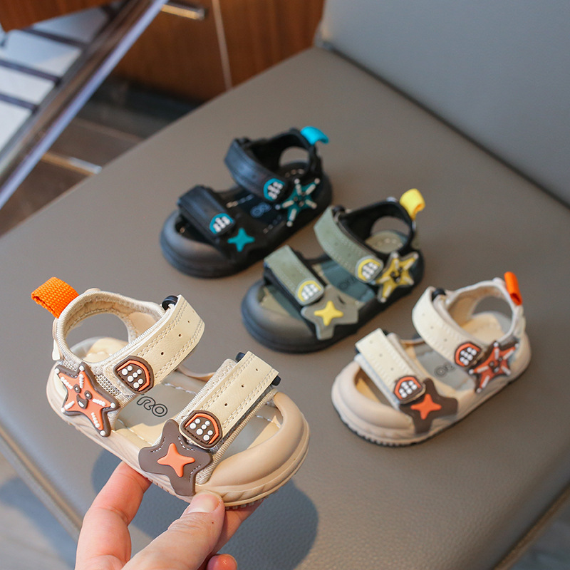 男女宝宝凉鞋夏季0一1-3岁半婴儿软底学步鞋儿童沙滩鞋6到12个月9