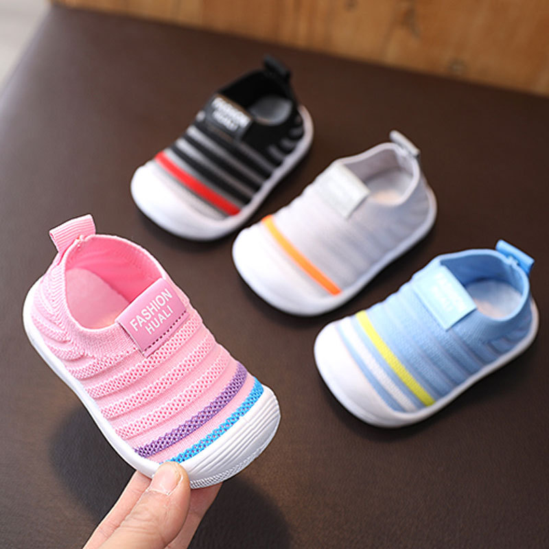 婴儿鞋夏款0-1岁3软底学步鞋男女宝宝网鞋透气6-12个月新生儿鞋子