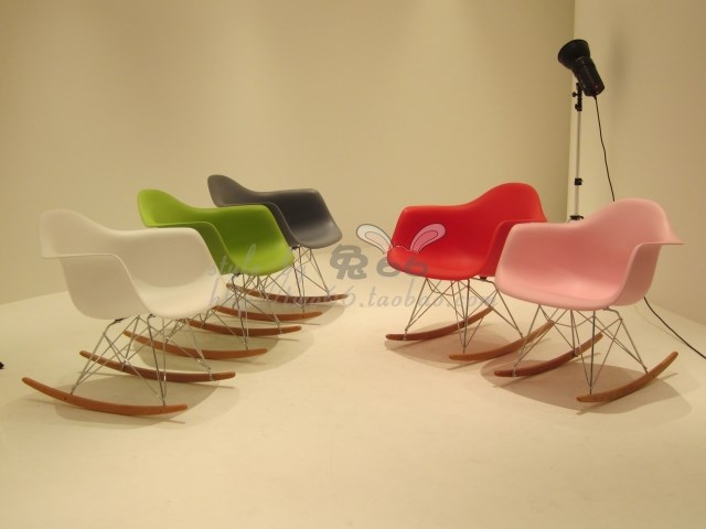 伊姆斯椅子 阳台现代简约休闲时尚咖啡椅Eames Chair 摇摇椅