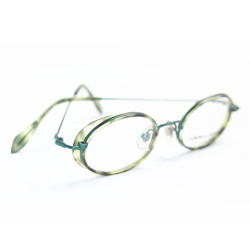 今夏大热绿色系MIKLI经典设计款混合材质眼镜架 日本制四型三色入
