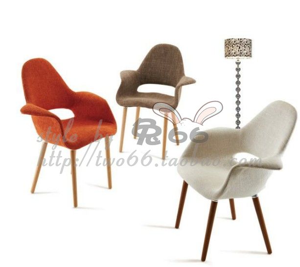 现代家居休闲椅 Organic Chair 名师设计担任沙发椅布艺椅子