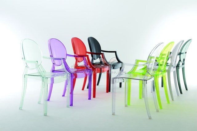 幽灵椅ghostchair餐椅透明现代椅休闲创意时尚椅带扶手幽灵椅子