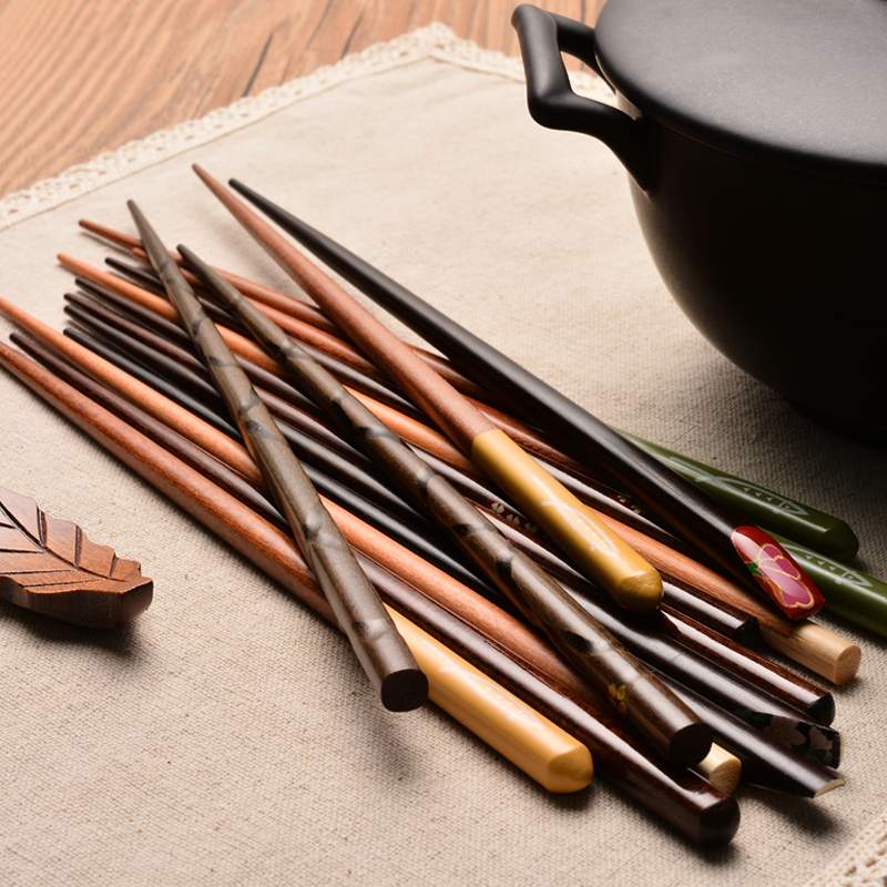 加点乐 日式和风木筷子 家用筷子餐具 环保健康竹木筷子